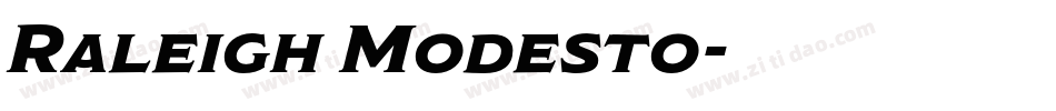 Raleigh Modesto字体转换